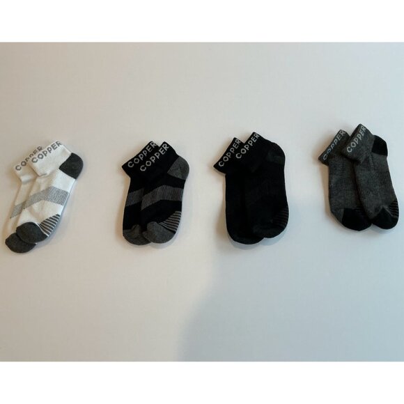 Tommie Copper Ankle Socks Bundle - 4 Pairs -Men’s Performance Cushioned Socks - Picture 5 of 5